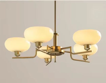 Vom Bauhaus inspirierter LED-Kronleuchter für das Wohnzimmer