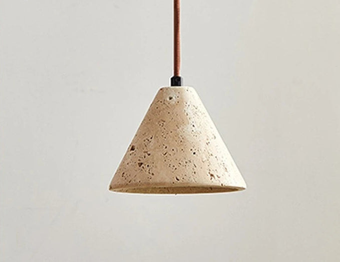 Suspension en pierre de caverne pour salle à manger