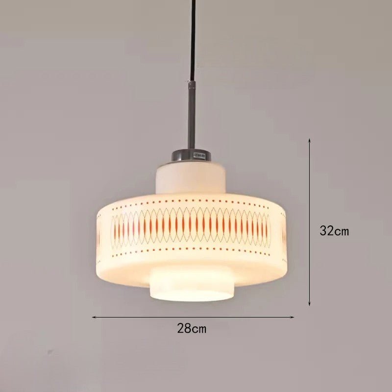 Suspension en verre blanc pour chambre à coucher et bar