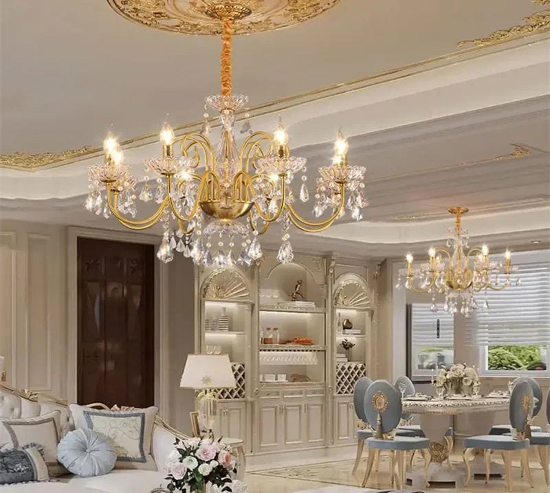 Villa crystal candle centerpiece