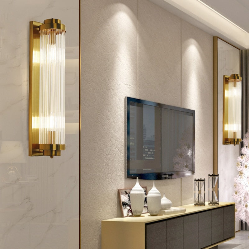 Modern Crystal Gold Wall Lamp