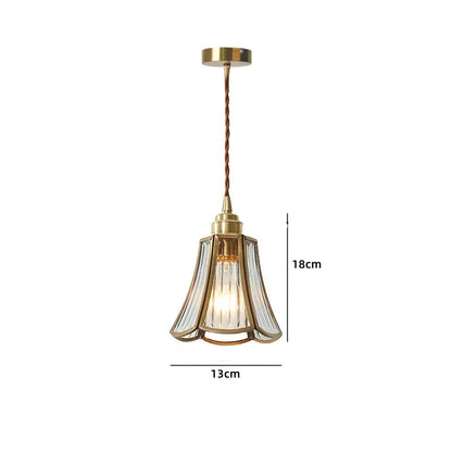 Suspension LED en céramique blanche et cuivre