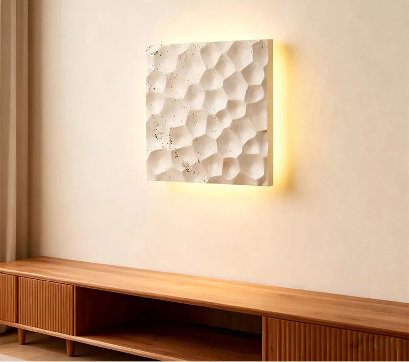 Applique murale décorative 3D Wabi-sabi