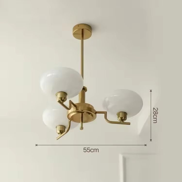 Vom Bauhaus inspirierter LED-Kronleuchter für das Wohnzimmer