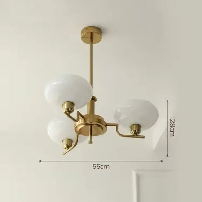 Vom Bauhaus inspirierter LED-Kronleuchter für das Wohnzimmer