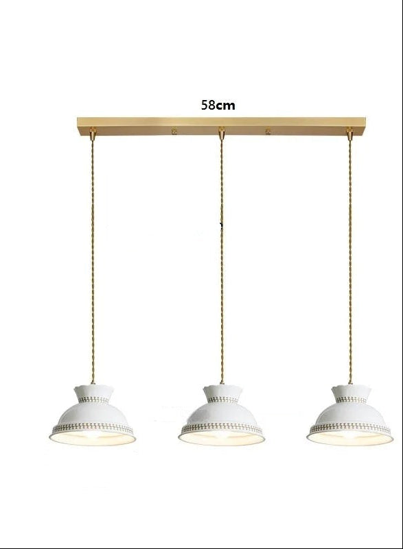 Butterfly keramische koperen LED-hanglamp voor de slaapkamer