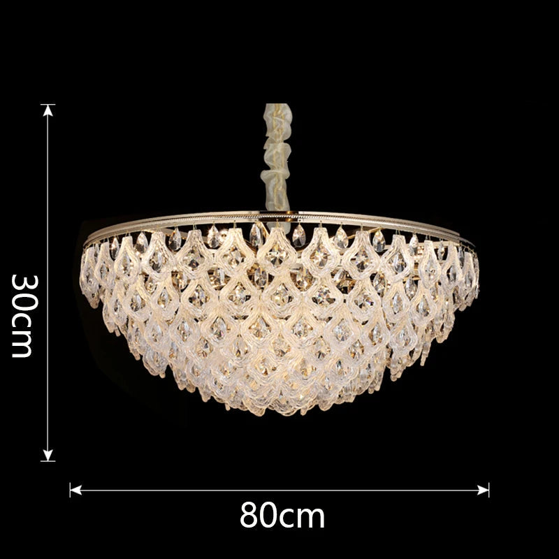 Grand lustre en cristal pour villa