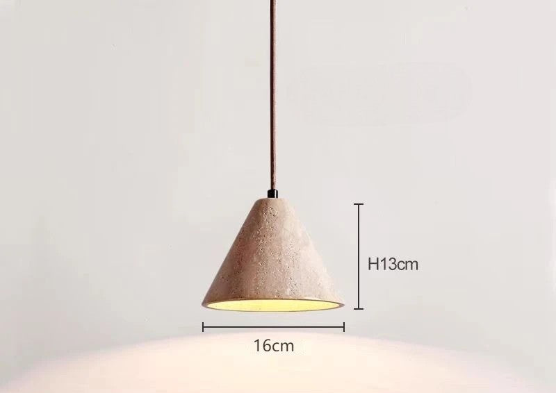 Suspension en pierre de caverne pour salle à manger