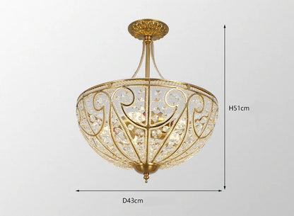 Halb bündige Kristall-Deckenleuchte