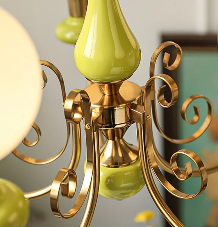 Pastorale crèmekleurige kroonluchter