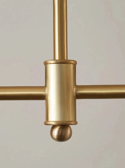 Suspension en verre et laiton g9