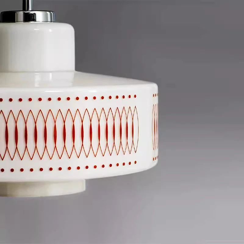 Suspension en verre blanc pour chambre à coucher et bar