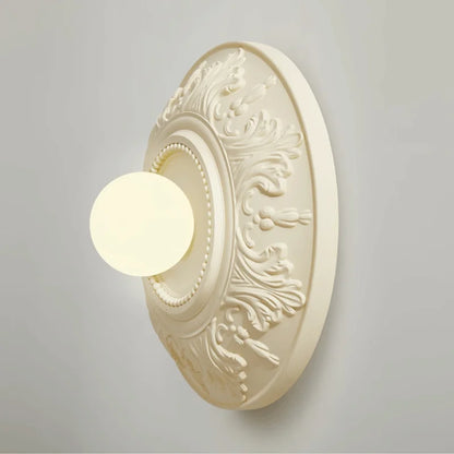 LUXELY circular french white retro living room lamp