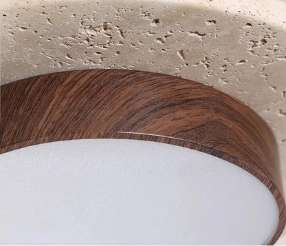 Wabi-sabi stenen plafondlamp voor hotels