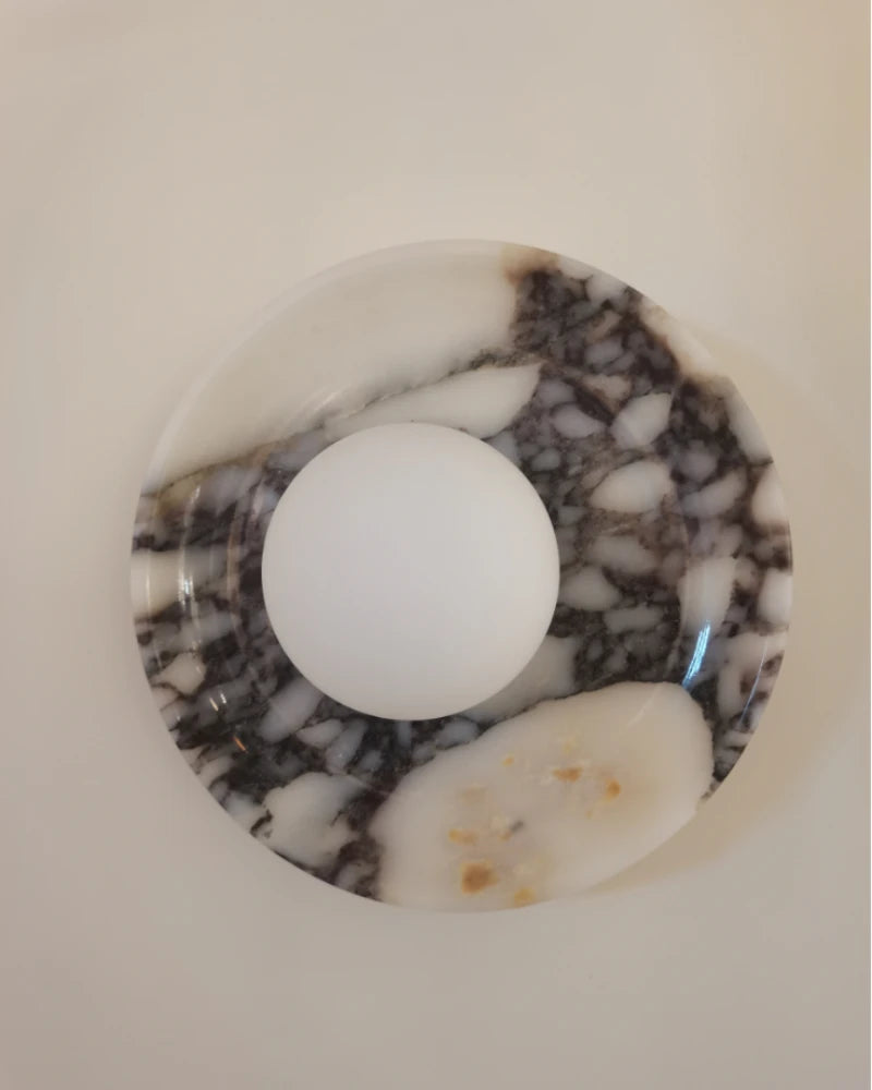 Lampada da parete di lusso in marmo Wabi-sabi