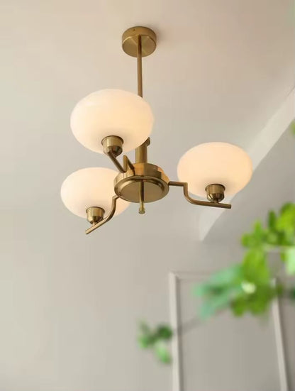 Vom Bauhaus inspirierter LED-Kronleuchter für das Wohnzimmer