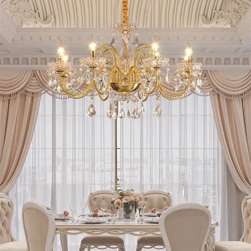 Villa crystal candle centerpiece