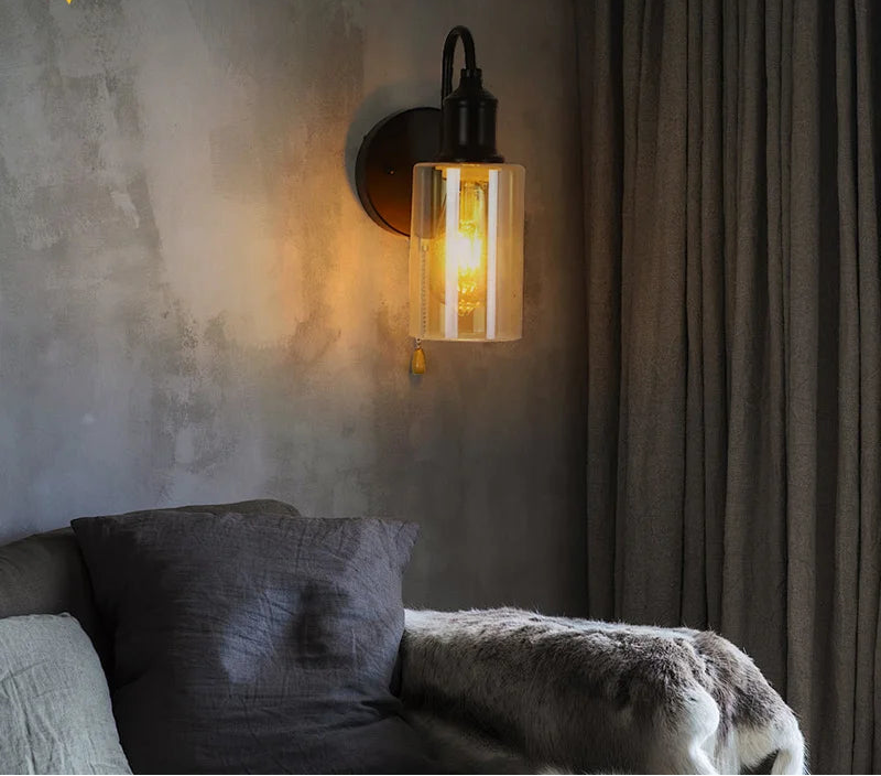 Applique murale industrielle rétro