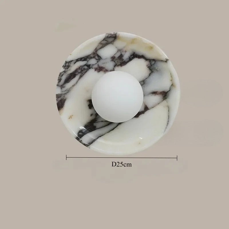 Lampada da parete di lusso in marmo Wabi-sabi