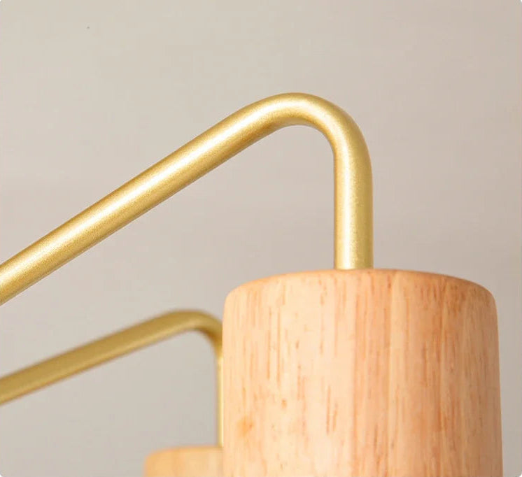 Nordic wooden ceiling chandelier for living room