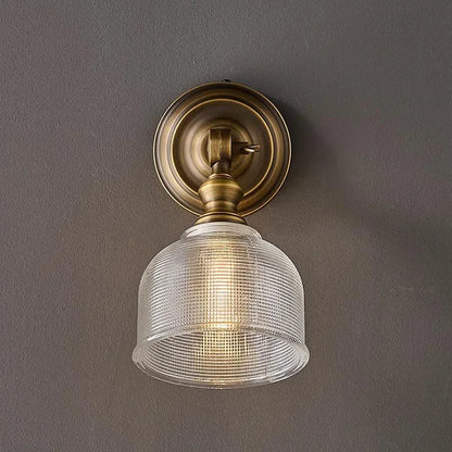 European brass wall light for living room