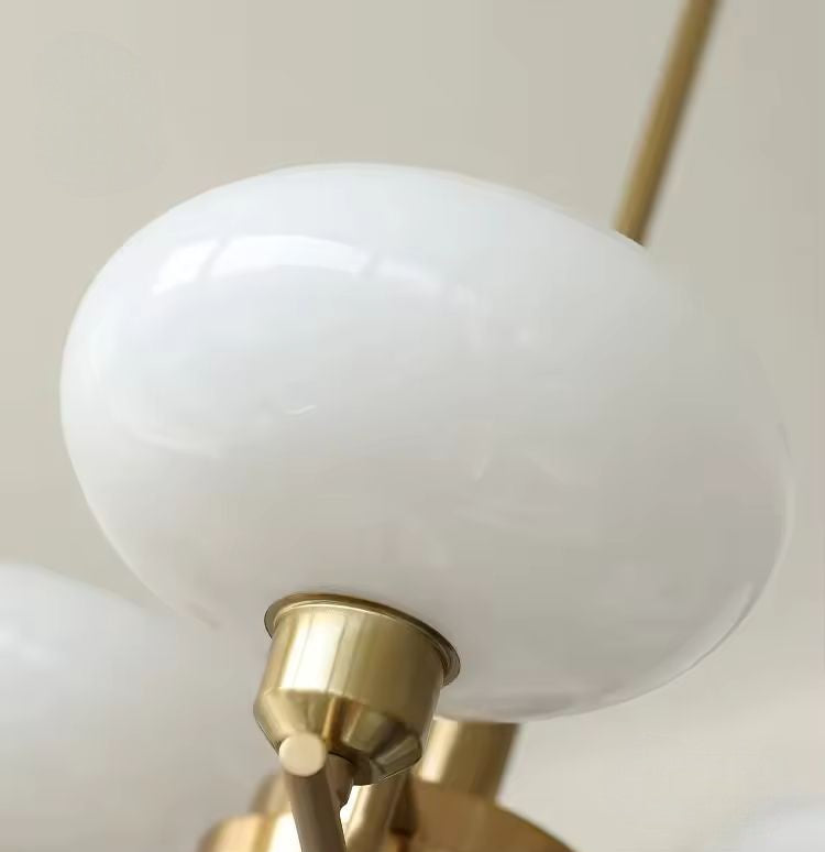 Vom Bauhaus inspirierter LED-Kronleuchter für das Wohnzimmer