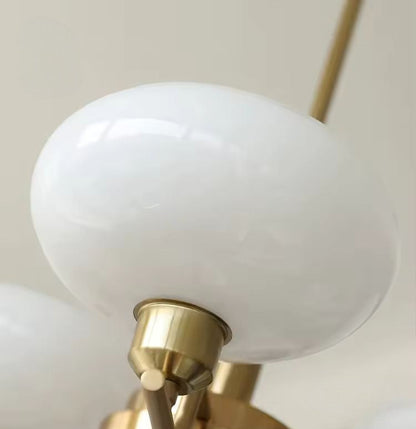 Vom Bauhaus inspirierter LED-Kronleuchter für das Wohnzimmer