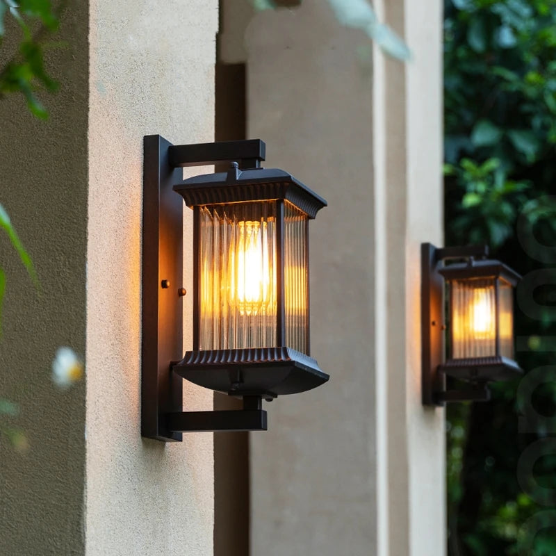 Big porch american wall lamp IP65