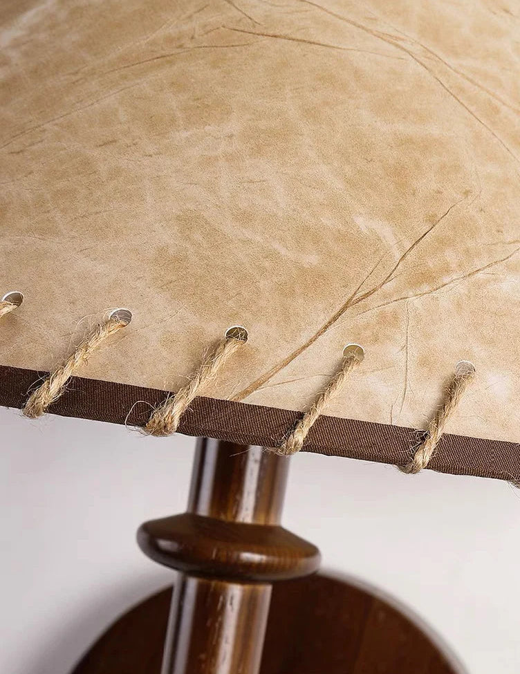 Nordic solid wood fabric wall lamp for bedroom