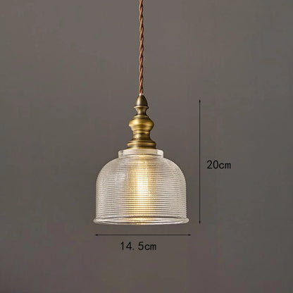 Suspension antique en cuivre pour chambre à coucher