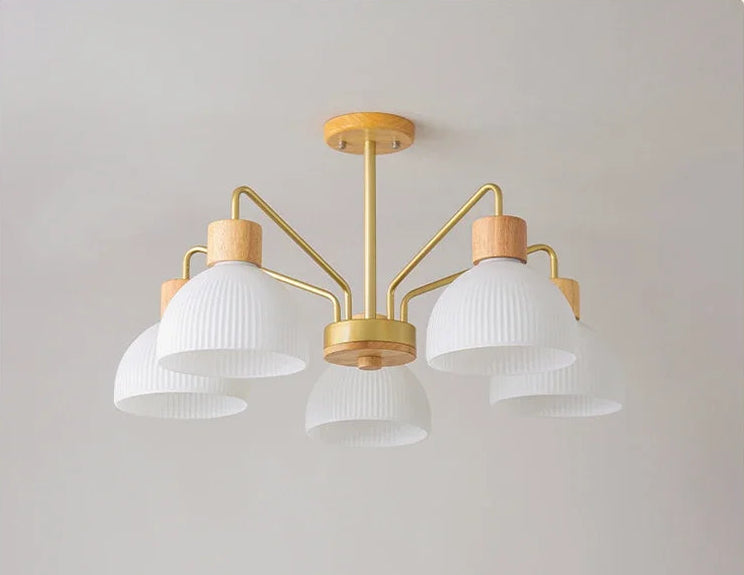 Nordic wooden ceiling chandelier for living room