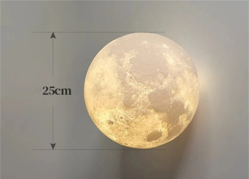 Applique murale Art déco en forme de lune