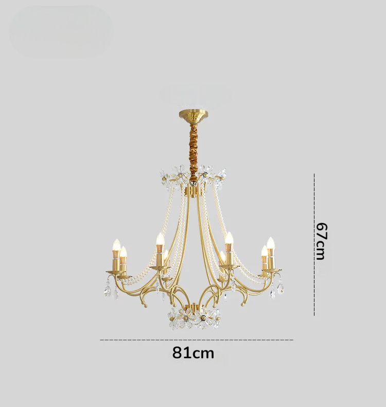 Parisian crystal salon fixture