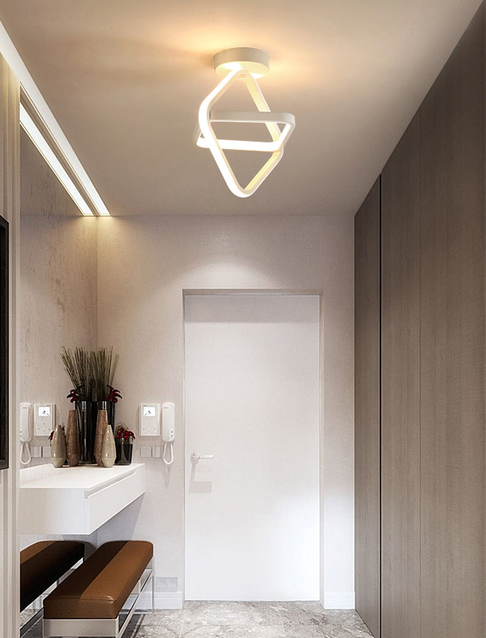 Moderne Geometrische vorm plafond LED Licht