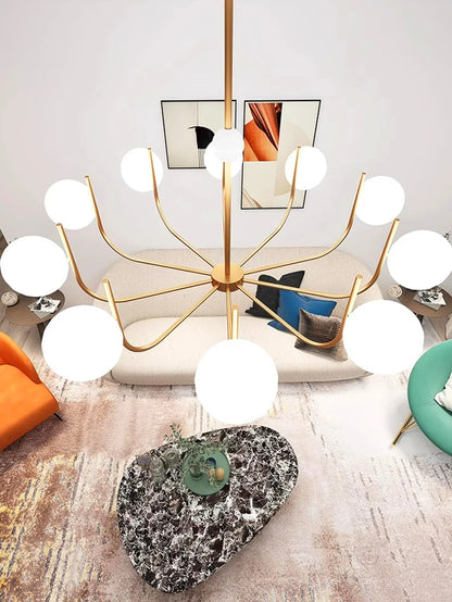 Suspension LED contemporaine