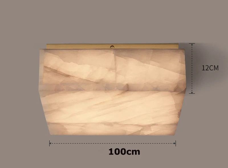 Plafonnier victorien en marbre naturel