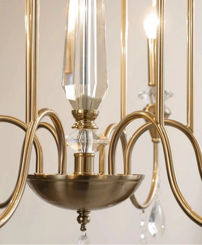 Élégant lustre en cristal