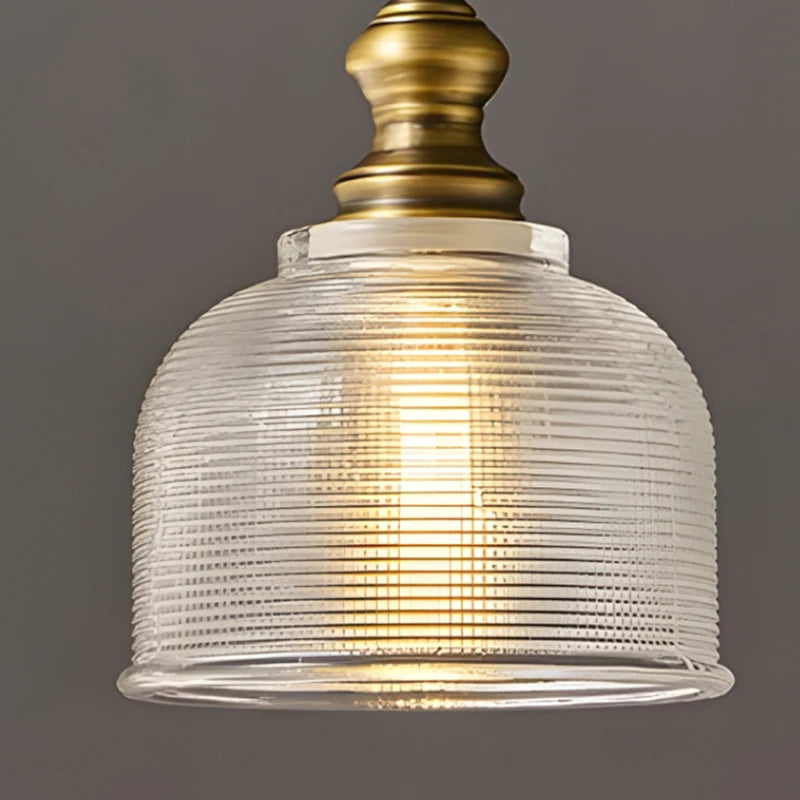 Suspension antique en cuivre pour chambre à coucher