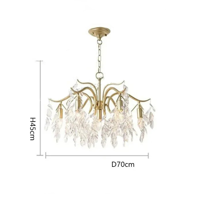 Luxury crystal ceiling chandelier for villa living room