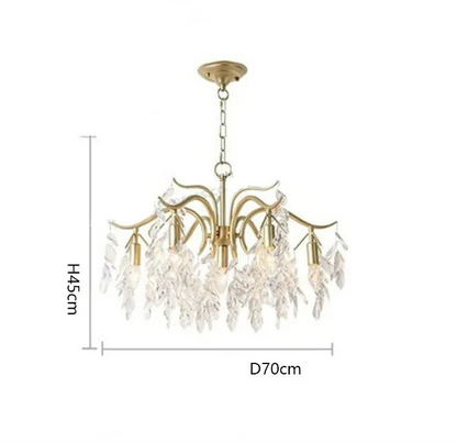 Luxury crystal ceiling chandelier for villa living room