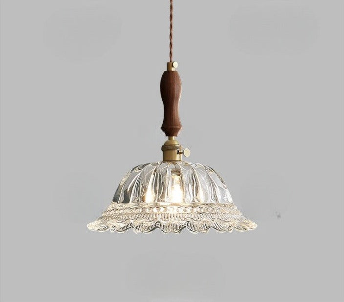 French vintage design pendant lights with brass base