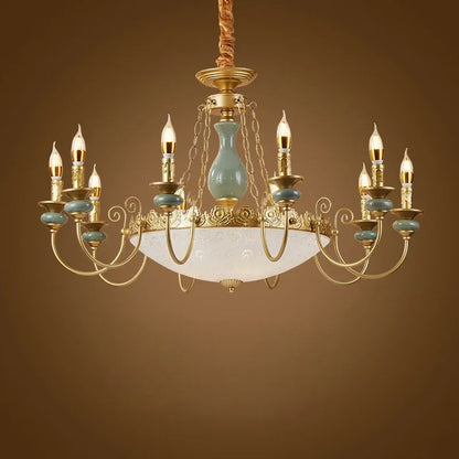 LUXELY Ceramic candle chandelier