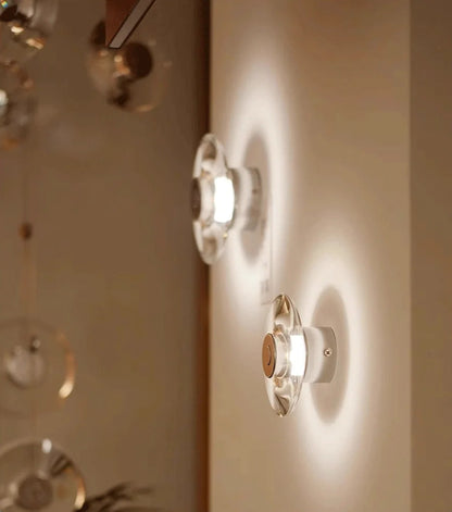 Italian crystal minimalist wall lamp