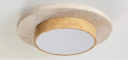 Wabi-sabi stenen plafondlamp voor hotels