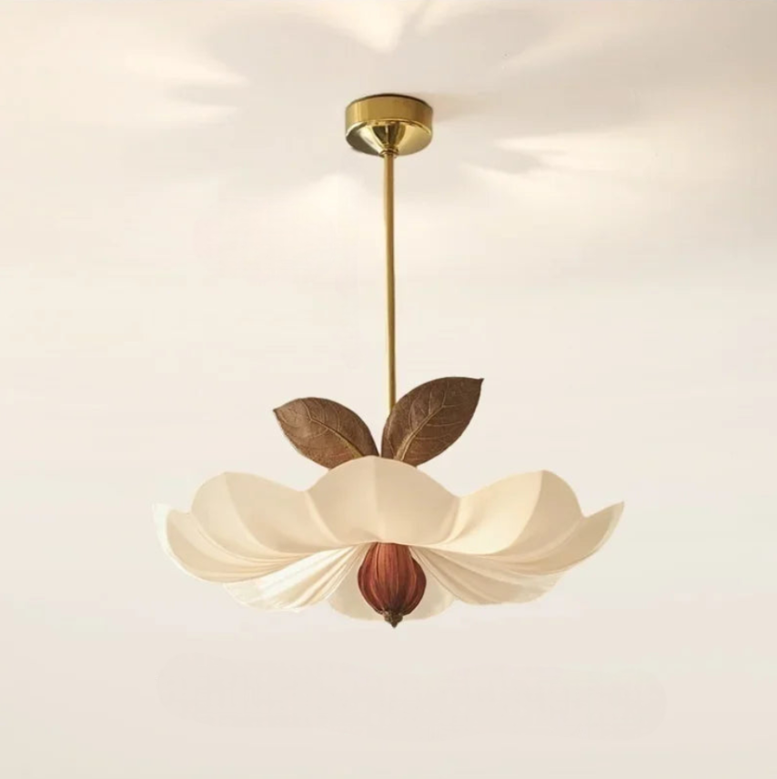 Wabi-Sabi-Stoff-Schlafzimmer-Pendelleuchte