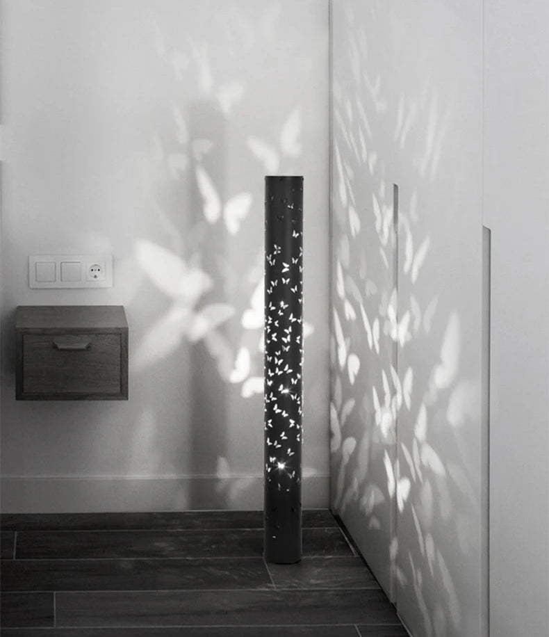 Dimmable projection floor lamp for living room and bedroom