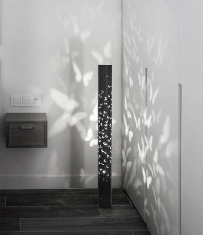 Dimmable projection floor lamp for living room and bedroom