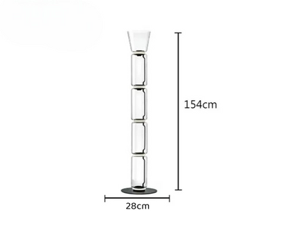 Italian minimalist glass floor lamp designer
