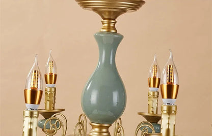 LUXELY Ceramic candle chandelier