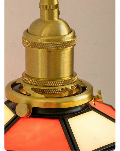 Suspension linéaire en verre rétro pour chambre à coucher et porche